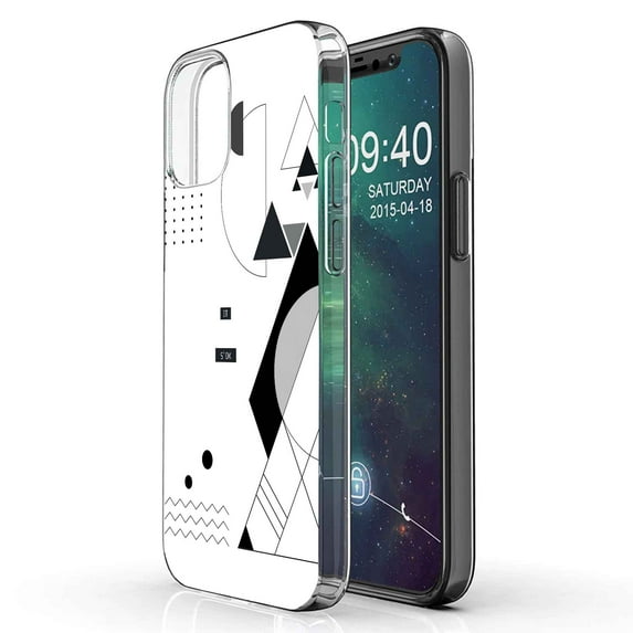 TalkingCase Slim Phone Case Compatible for Apple iPhone 12 Mini, It's OK Geometric Print, Lightweight,Flexible,Soft, USA