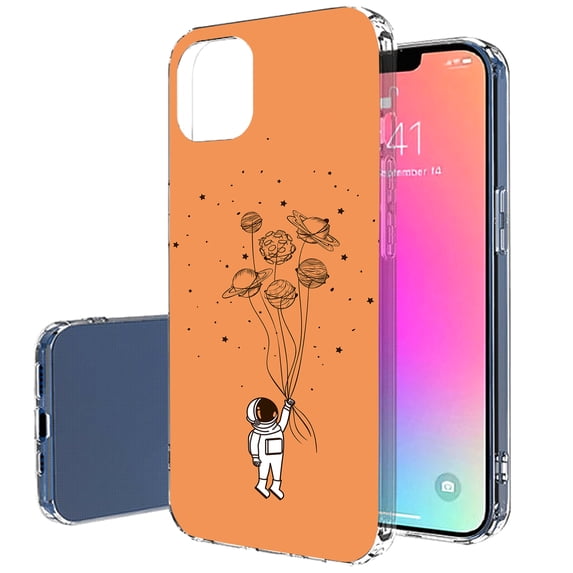 TalkingCase Slim Phone Case Compatible for Apple iPhone 14 Pro Max, Planets Space 6 Print, Lightweight, Flexible, Soft, Printed in USA