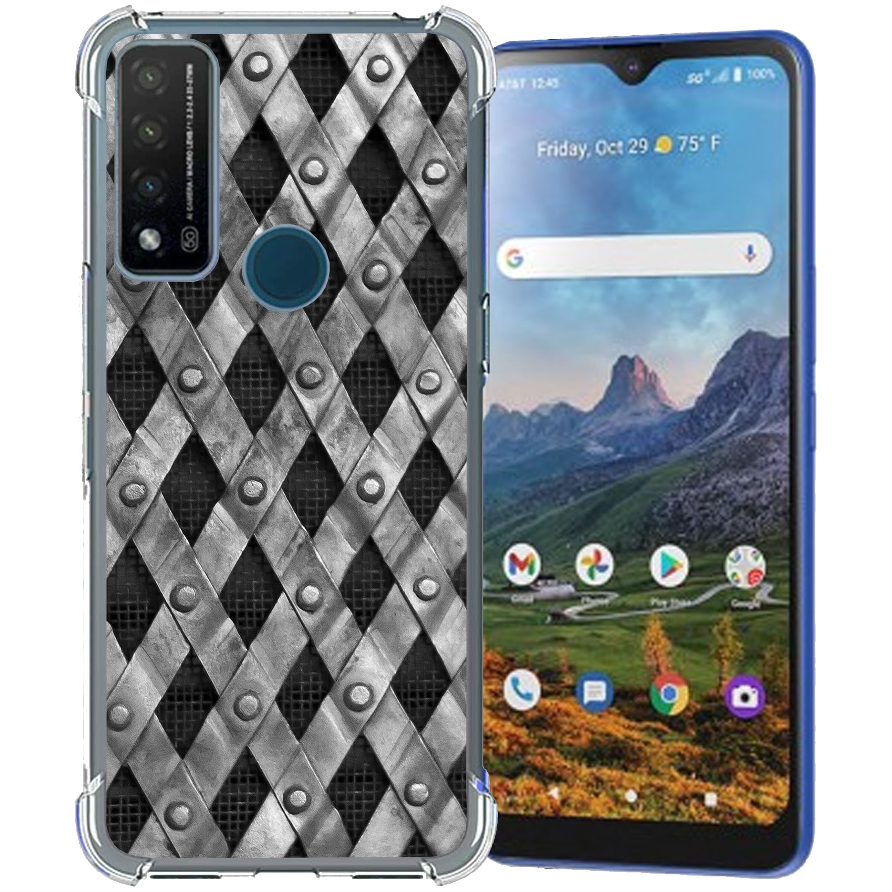 Custodia Portafoglio In Pelle Sintetica Per Cricket Dream 5G E AT&T Radiant Max 5G
