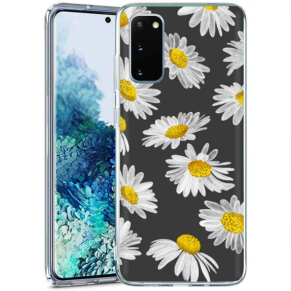 TalkingCase Slim Phone Case Compatible for Samsung Galaxy S20 FE 4G/5G,(Not S20),Daisy Floral Print,Lightweight,Flexible,Soft, USA