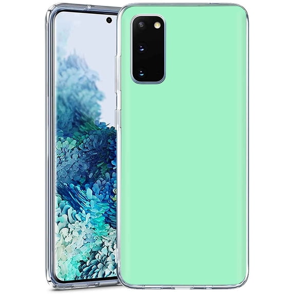 TalkingCase Slim Phone Case Compatible for Samsung Galaxy S20 FE 4G/5G,(Not S20),Mint Green Print,Lightweight,Flexible,Soft, USA