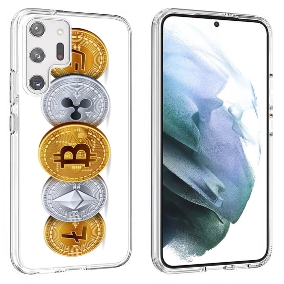 TalkingCase Slim Phone Case Compatible for Samsung Galaxy S23 Ultra 2023, Bitcoin Crypto 10 Print, Lightweight, Flexible, USA