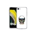 thumbnail image 1 of TalkingCase Slim Phone Case Cover Compatible for Apple iPhone SE 2022/3rd/2020/8/7, Pixel Skull Print, USA, 1 of 7