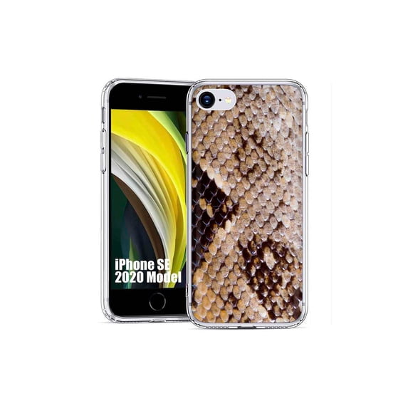 TalkingCase Slim Phone Case Cover Compatible for Apple iPhone SE 2022/3rd/2020/8/7, Snake 3 Print, USA
