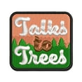 thumbnail image 1 of Talks To Tree Hippy Culture Applique Multi-Color Embroidered Hook & Loop Patch - 2.0 Inch Mini, 1 of 5