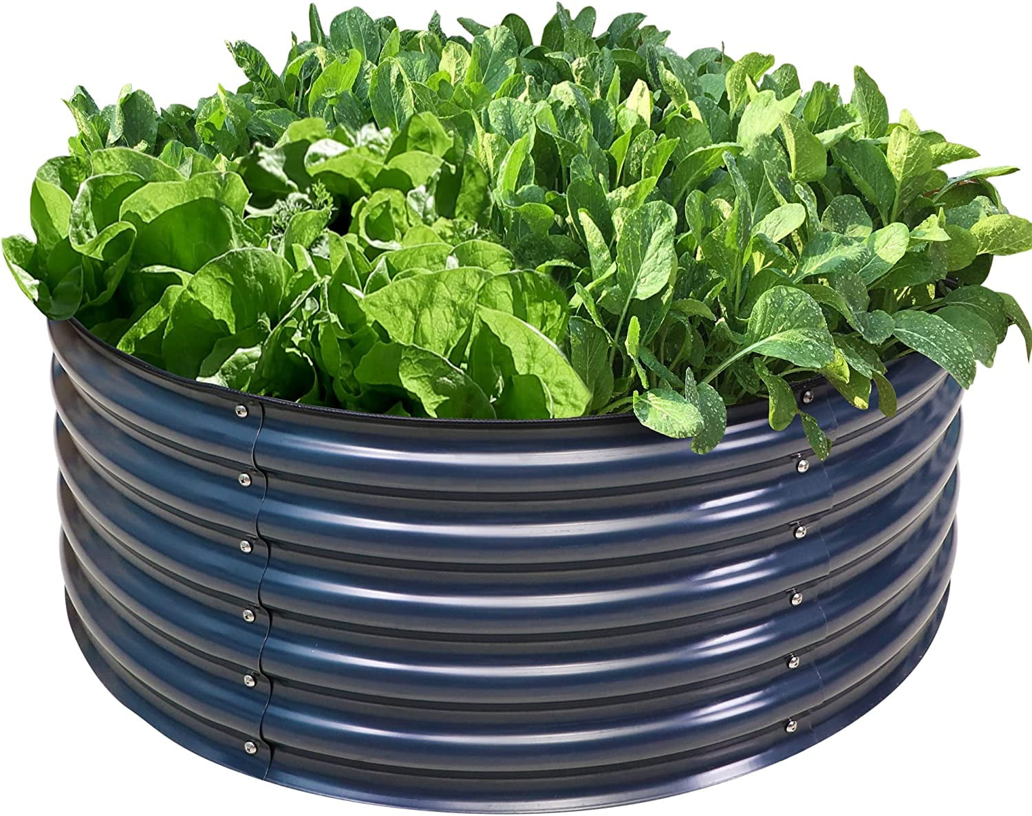 Tall 42 Round Galvanized Raised Garden Bed Kit Metal Raised Planter tall-42-round-galvanized-raised-garden-bed-kit-metal-raised-planter