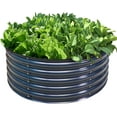 Tall, 42" Round Galvanized Raised Garden Bed Kit,Metal Raised Planter