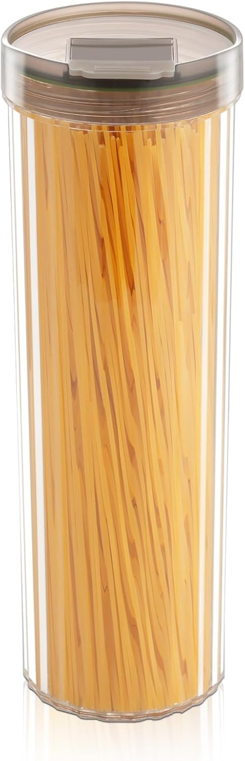 Tall 48oz Airtight Spaghetti Pasta Storage Container with Lid - Clear ...