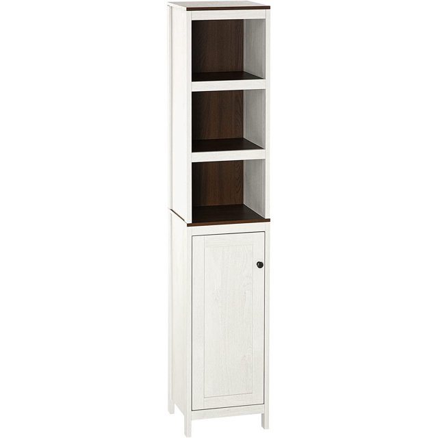 Tall Bathroom Freestanding Tower with 3 Open Shelves
