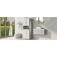 thumbnail image 1 of Tall Bathroom Cabinet with Laundry Basket, Large Storage Space Tilt-Out Laundry Hamper and Upper Storage Cabinet, White, 1 of 65