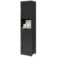 Tall Bathroom Storage Cabine, 64”H Freestanding Storage Pantry