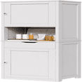 Tall Bathroom Storage Cabine 64\u201DH Freestanding Storage Pantry