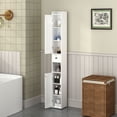 thumbnail image 1 of Tall Bathroom Storage Cabinet 67.51 Inches White Freestanding Unit with Adjustable Shelves for Home and Kitchen, 1 of 7