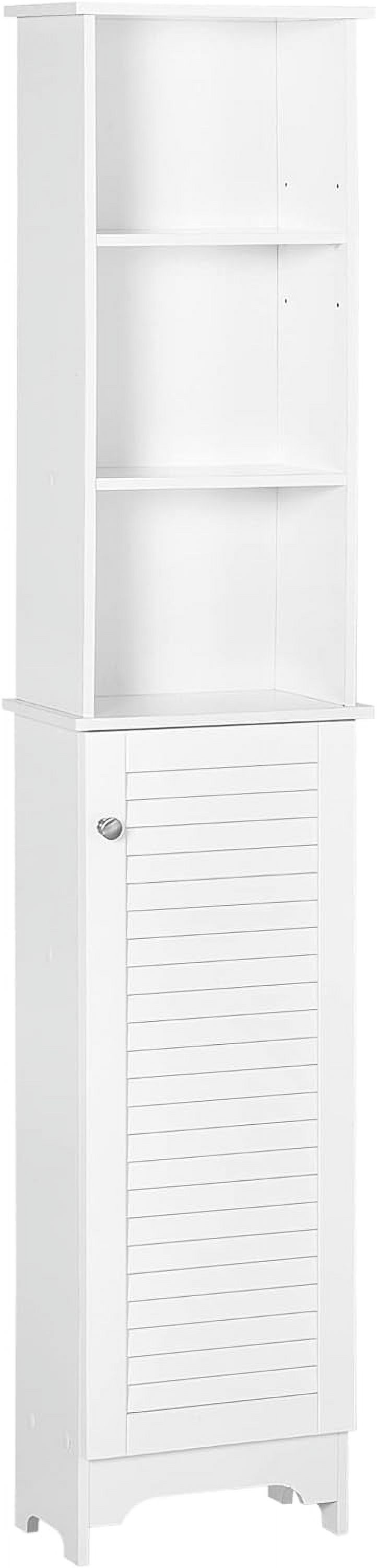 Tall Bathroom Storage Linen Tower with 3Tier Open