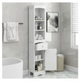 Tall Bathroom Storage with Doors, Drawer and Shelves, Storage