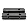 thumbnail image 1 of Tall Black Chrome Steel Valve Covers For 1958-1986 Chevy Small Block SBC 283 400, 1 of 1