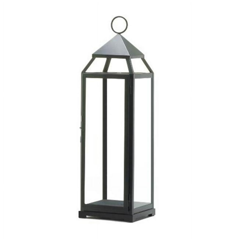 Tall Black Contemporary Lantern Tall Black Contemporary Lantern
