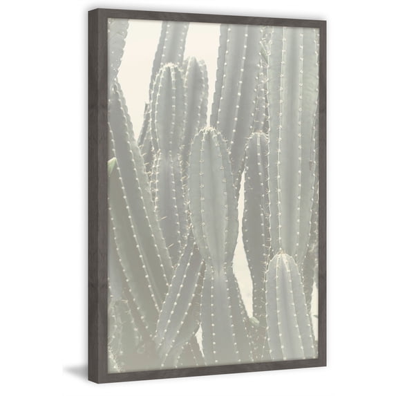 Tall Cactus Framed Painting Print