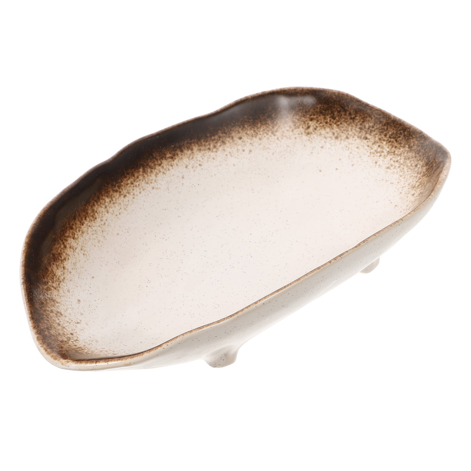 Tall Ceramic Plate Plates Fish Pottery Plate Clay Fish Plate Chip and