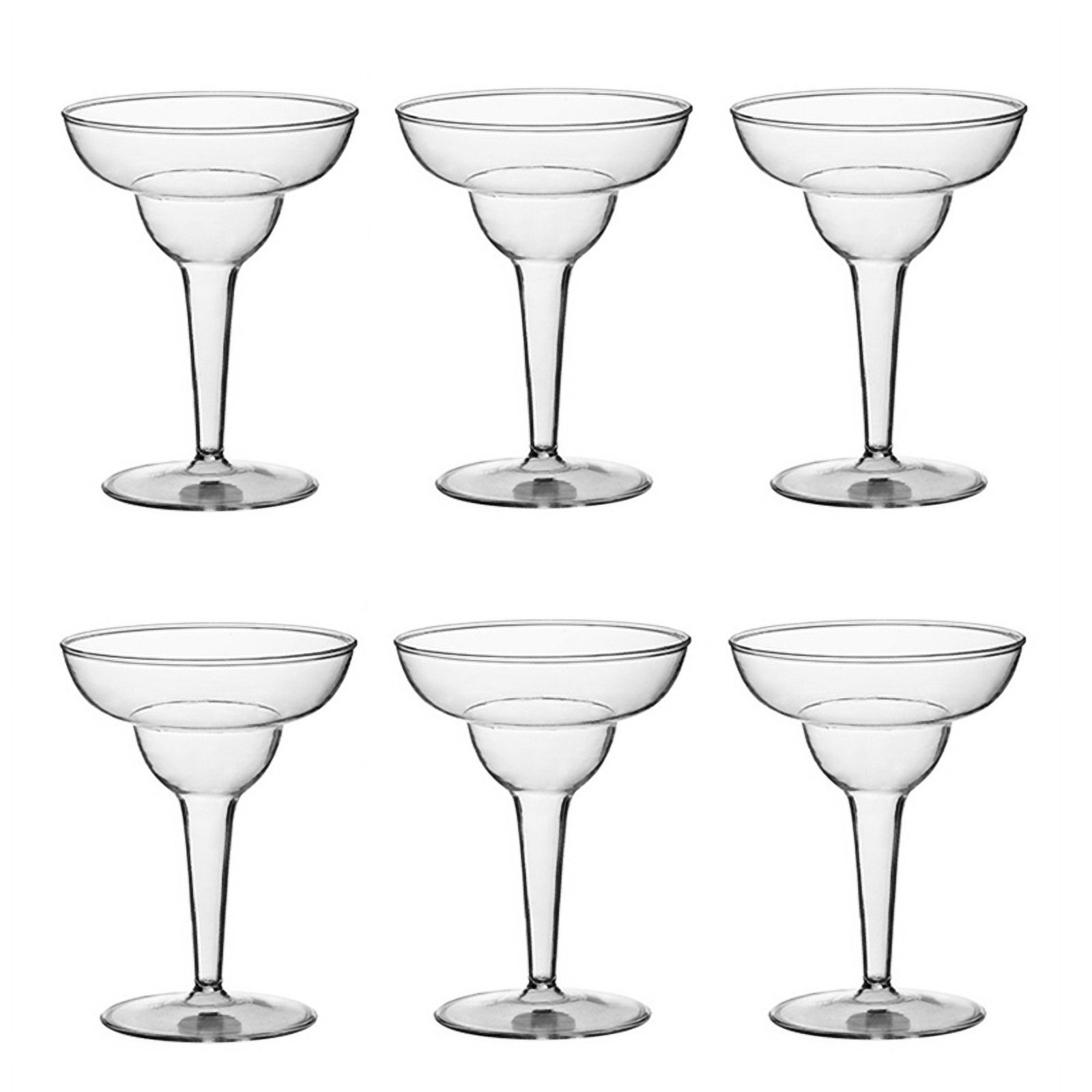 Tall Champagne Set of 6 Stemmed Glasses for Red or White Wine, Cocktail