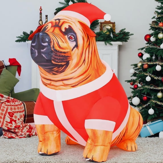 Tall Christmas Inflatables Dog Outdoor Decorations Christmas Blow Up ...