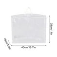 thumbnail image 1 of Tall Clear PVC Storage Bags with Reinforced Handles | Heavy-Duty Plastic Organizer Bags for Home Textiles, Blankets & Seasonal Items | 1-Pack Vertical Storage Solution, 1 of 1