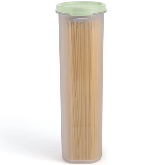 SIGNORA WARE Tall Spaghetti Pasta Storage Container 37 oz Airtight Leakproof Green