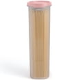 thumbnail image 1 of SIGNORA WARE Tall Spaghetti Pasta Storage Container 37 oz Airtight Leakproof Pink, 1 of 6