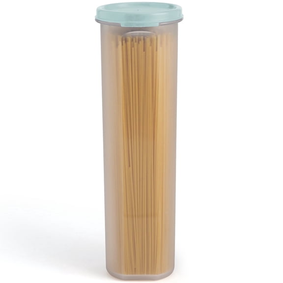 SIGNORA WARE Tall Spaghetti Pasta Storage Container 37 oz Airtight Leakproof Blue