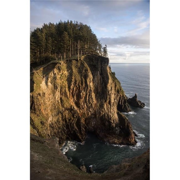 Tall Cliffs Are Found at Oswald West State Park - Manzanita Oregon United States of America Poster Print - 12 x 19 in.