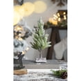 thumbnail image 1 of Homeluxe 13.5" Snow Flocked PVC Christmas Tree Set – 2pcs Wooden Base Decor for Holiday Home, 1 of 43