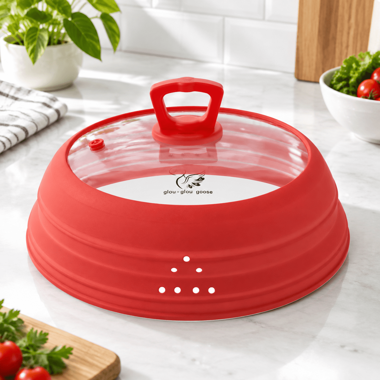 Tall Collapsible Siliconewave Splatter Cover For Food Plate 10.8 Inch ...