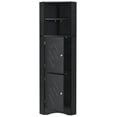 Tall Corner Freestanding Bathroom Floor Storage Organizer with