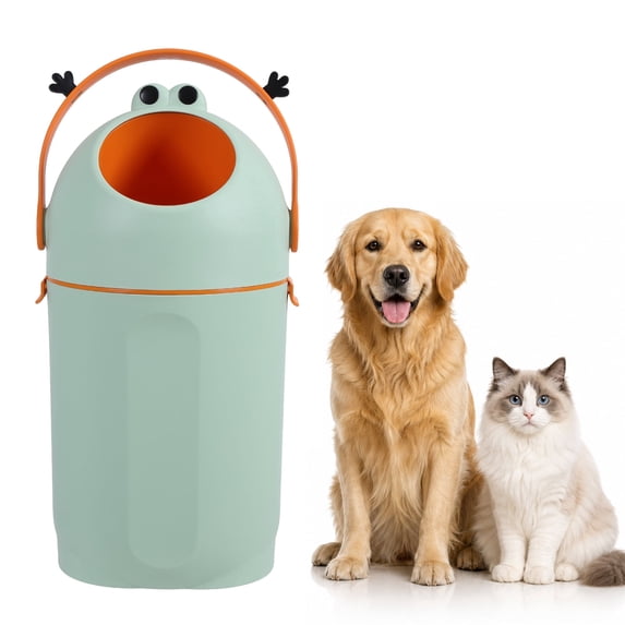 Tall Diaper Pail, 15L Capacity Accommodate Diapers Garbage Can with Odor-Sealing Flap & Quiet Operation, Holds Up to 16 Diapers, Round Trash Can for Nursery Bathroom Living Room Use