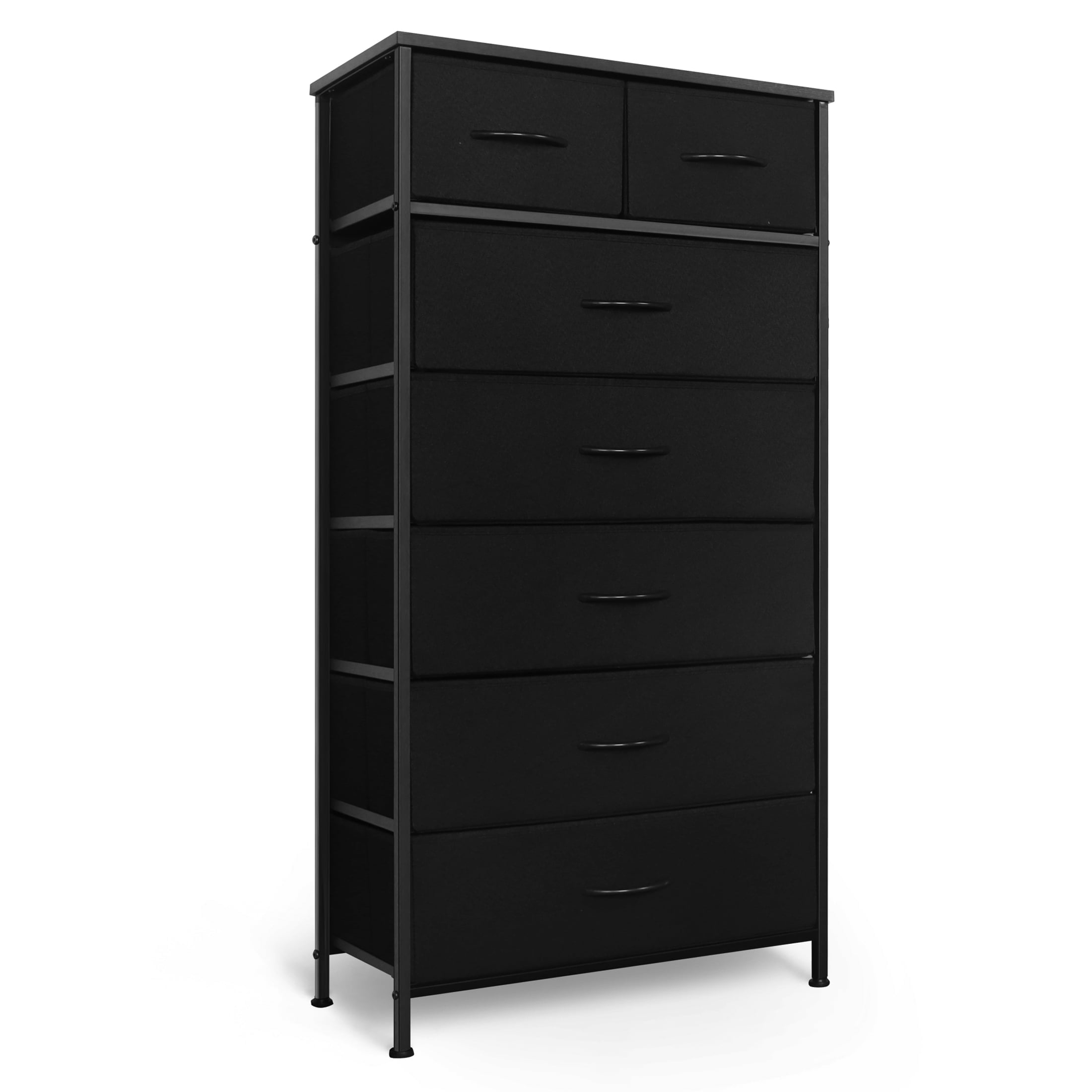 Tall Dresser with 7 Drawers for Bedroom, 5+2 Vertical Storage Organizer ...
