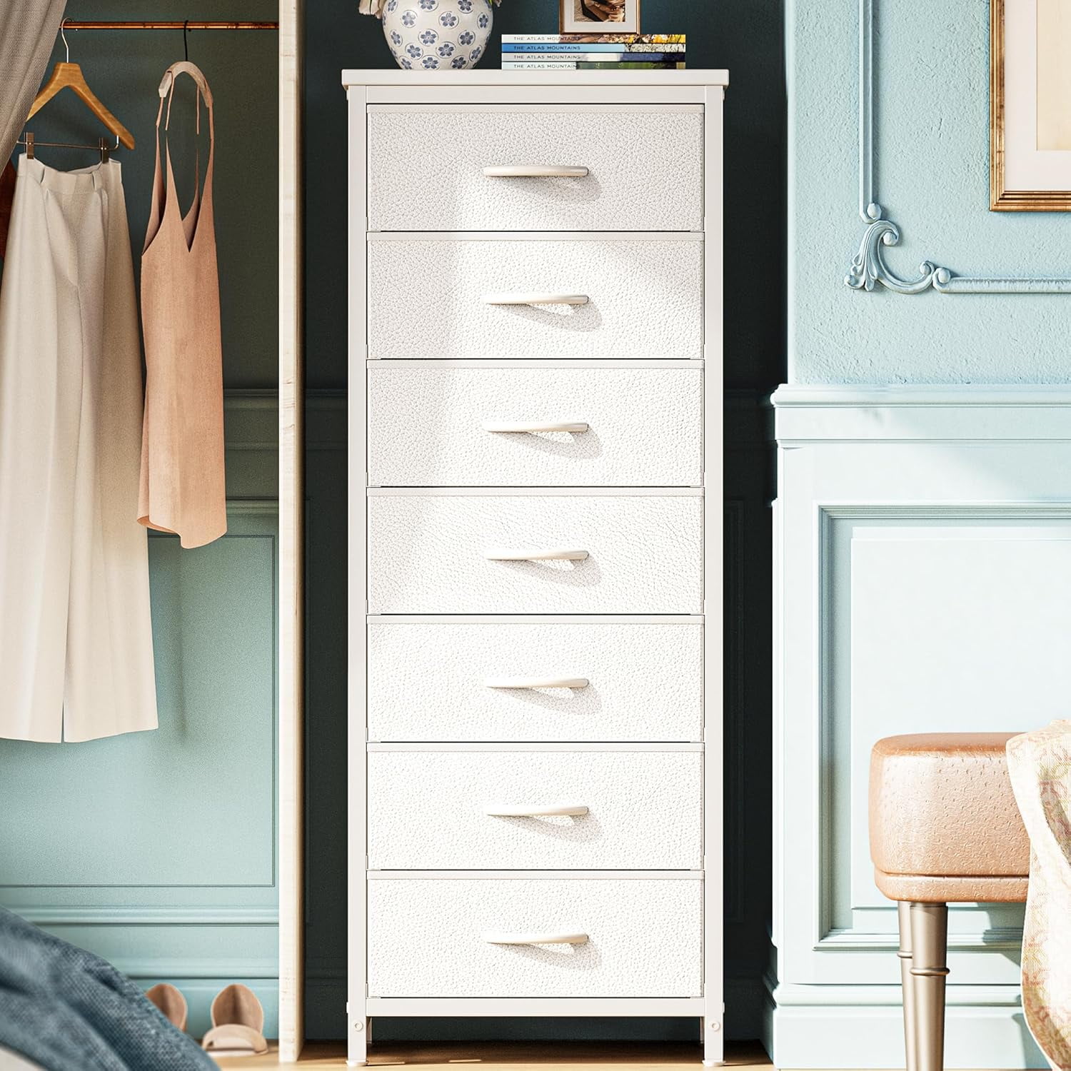 Slim Tall Dresser For Bedroom
