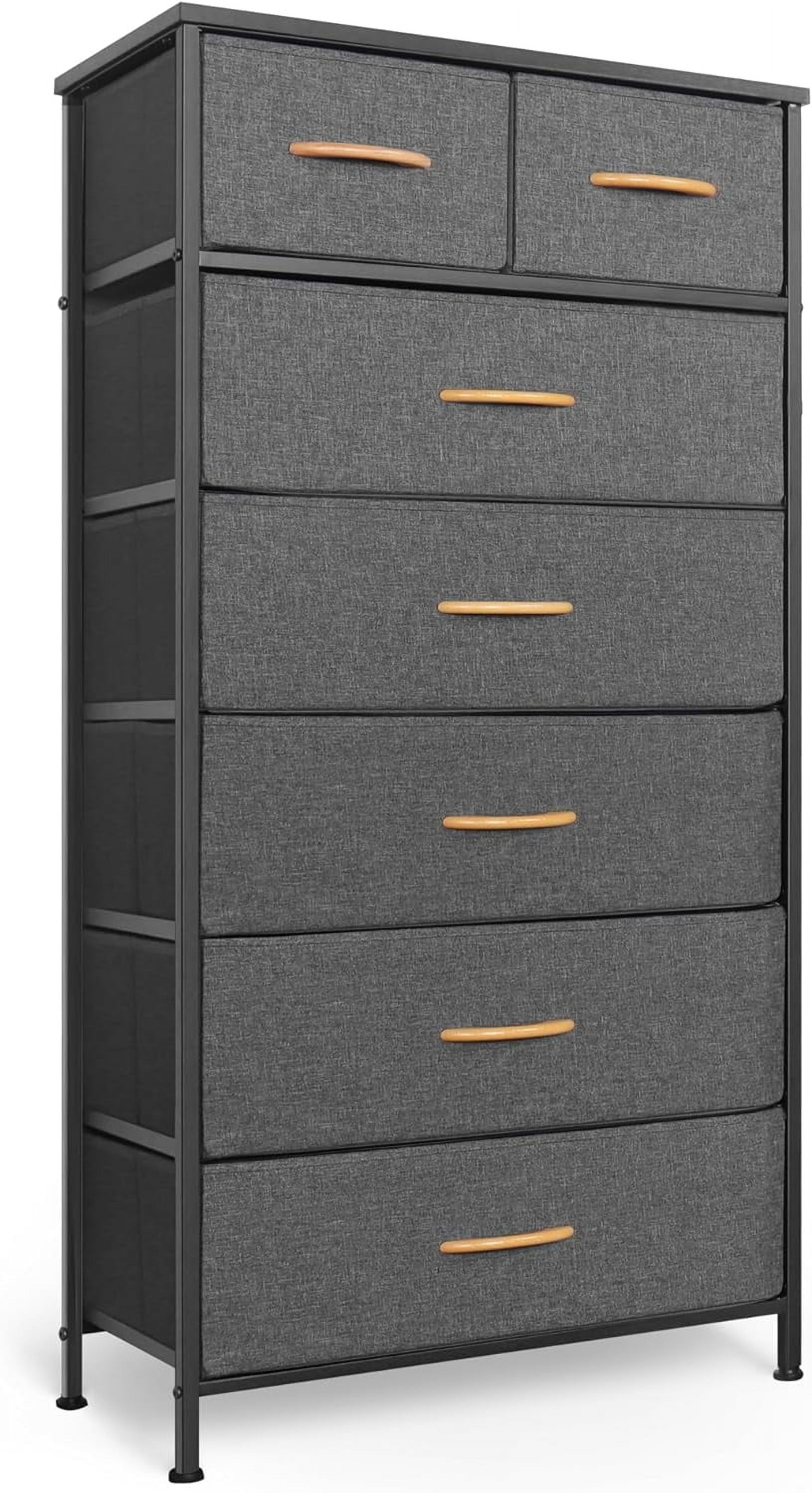 Tall Dresser for Bedroom, Vertical Storage Organizer Tower with 7 ...
