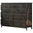 thumbnail image 1 of Tall Dresser for Bedroom with 10 Drawers Fabric Dresser for Closet, Living Room(Dark Grey), 1 of 6