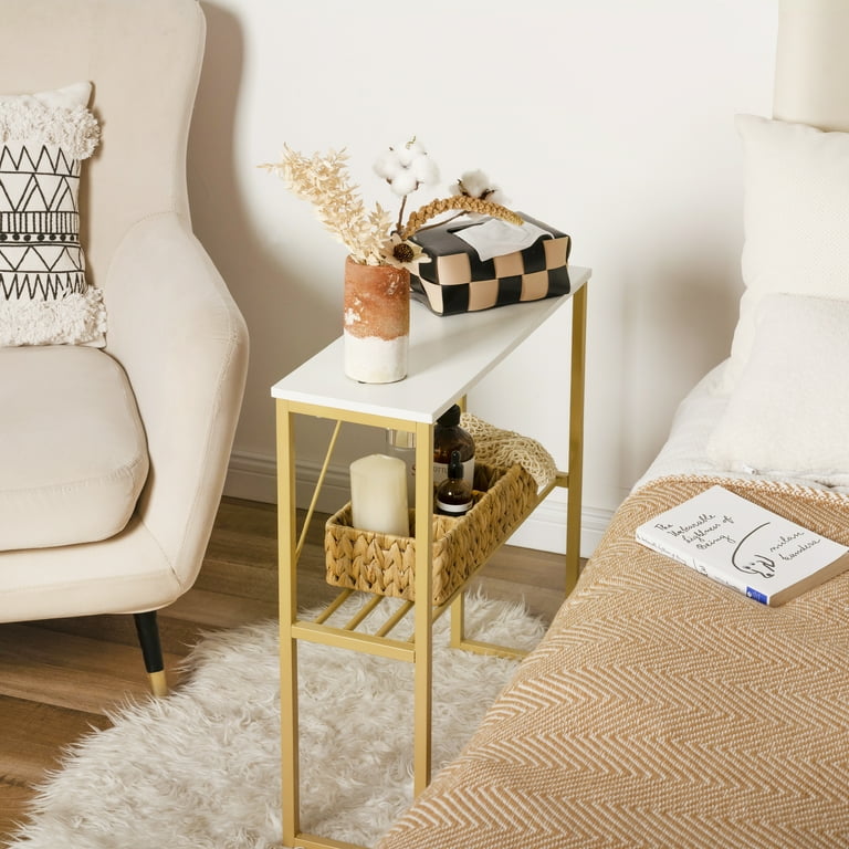 Narrow sale white table