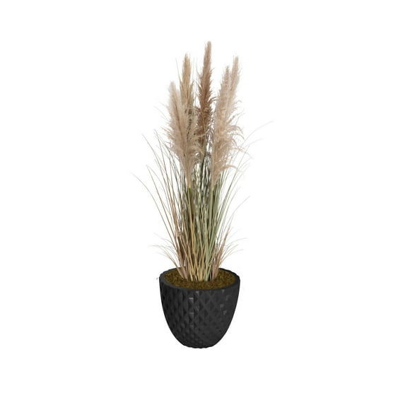 Tall Faux Pampas Grass | 65.6” Tall grass in planter | Vintage Home