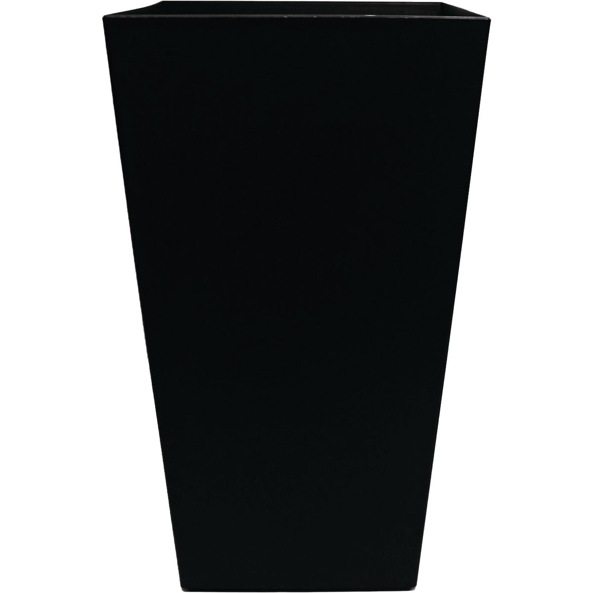 Unbranded Finley Tall Square Planter - Matte Textured, 20"/Black, Plastic, Indoor/Outdoor — Residential Use, Standard Application