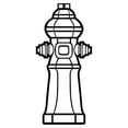 thumbnail image 1 of Tall Fire Hydrant Decal - 36 Inches, 1 of 1