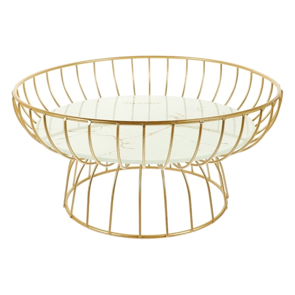 NIAIZEK White Glass Dessert Tray Multi-Purpose Fruit Serving Plate Elegant Design 1 Piece