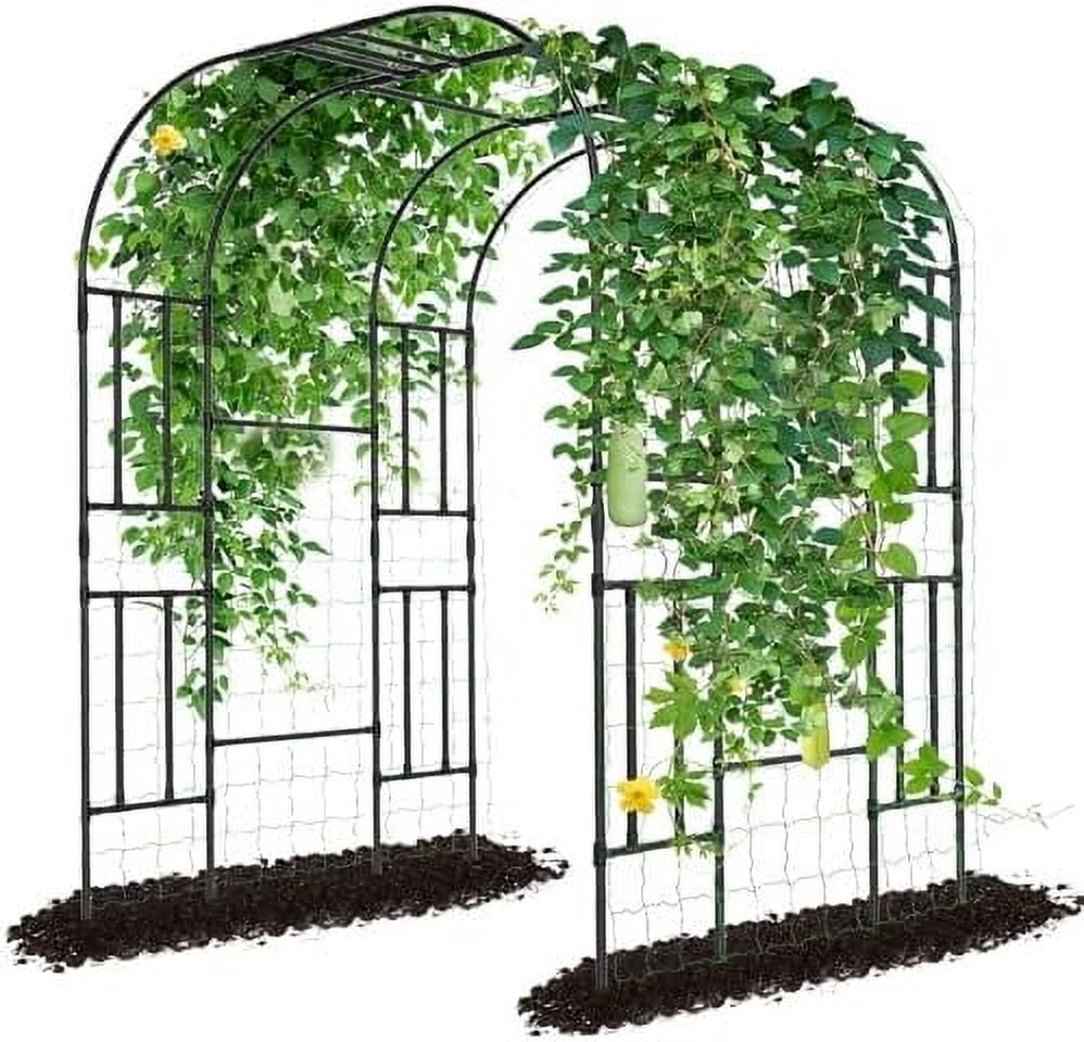 Tall Garden Arch Trellis for Climbing Plants Outdoor, 87" H Walkway ...