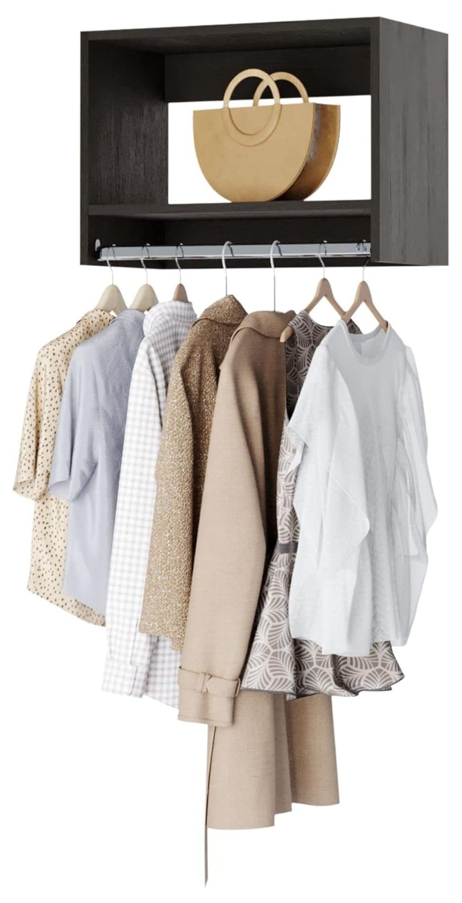 Tall Hanging Closet Unit Modular Closet System For Hanging Corner