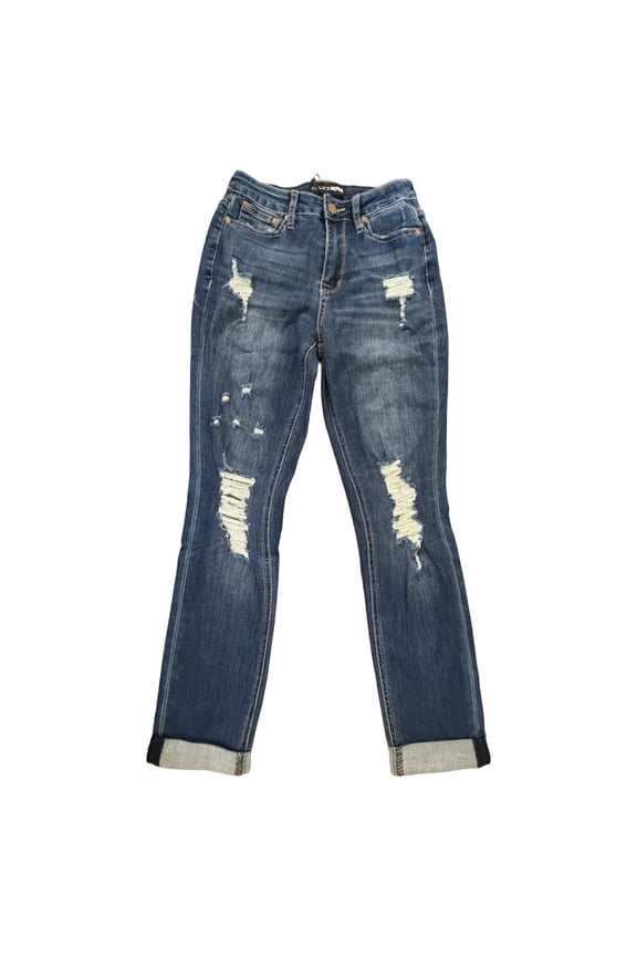 Tall Keep Coming Back Boyfriend Junior Women's Dark Wash Denim Jeans size 5