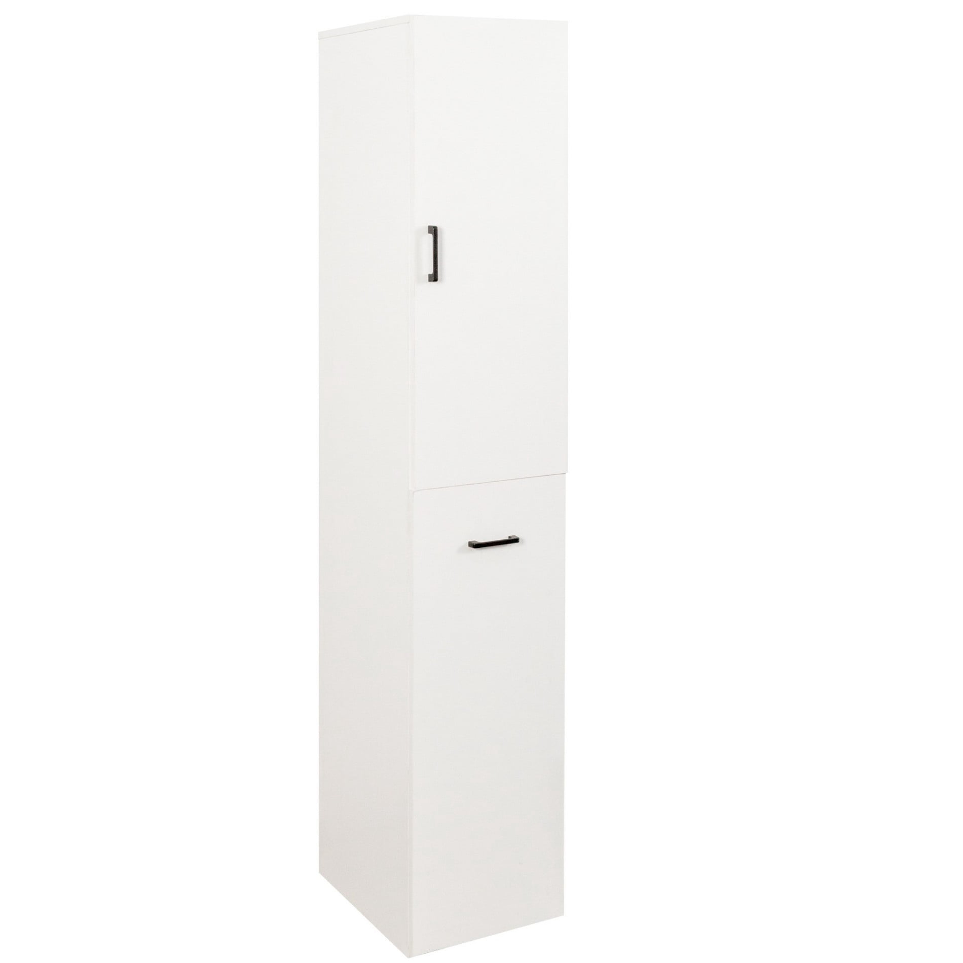 Tall Kitchen Pantry Cabinet with Pull-Out Shelves, Freestanding Storage Cabinet with Door, 3 Tier Sliding Organizer, Space Saving Pantry Cupboard for Kitchen, Dining Room, Living Room, White