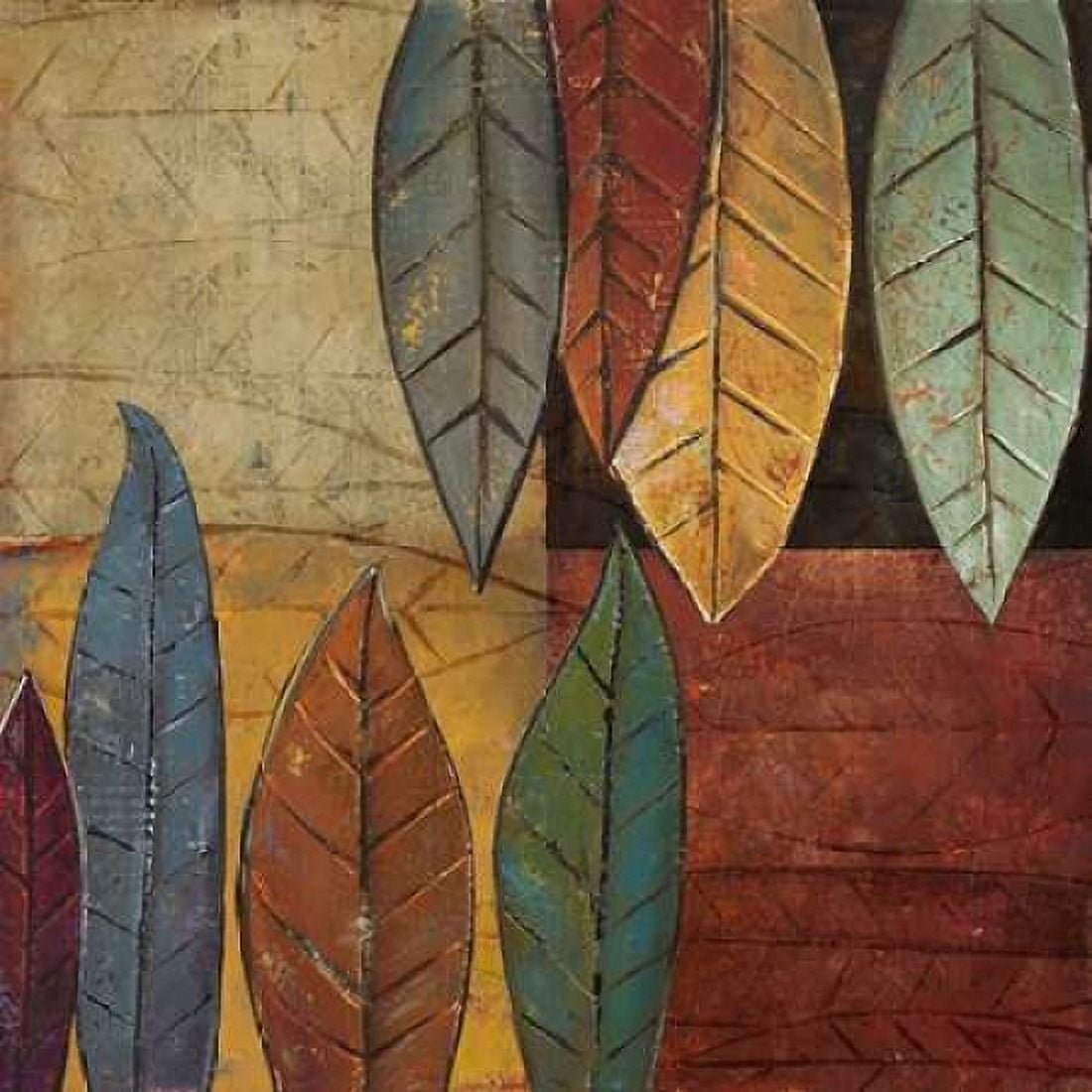 Tall Leaves Square II Canvas Art - Patricia Pinto (24 x 24)