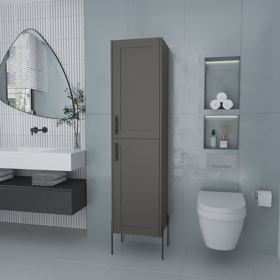 Tall Melamine Cabinet - Offer Reliable Storage in the Bathroom