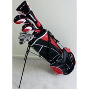 Tall Mens Golf Set Complete Custom Fit Clubs +1 Length Driver, Wood, Hybrid, Irons, Putter, Stand Bag